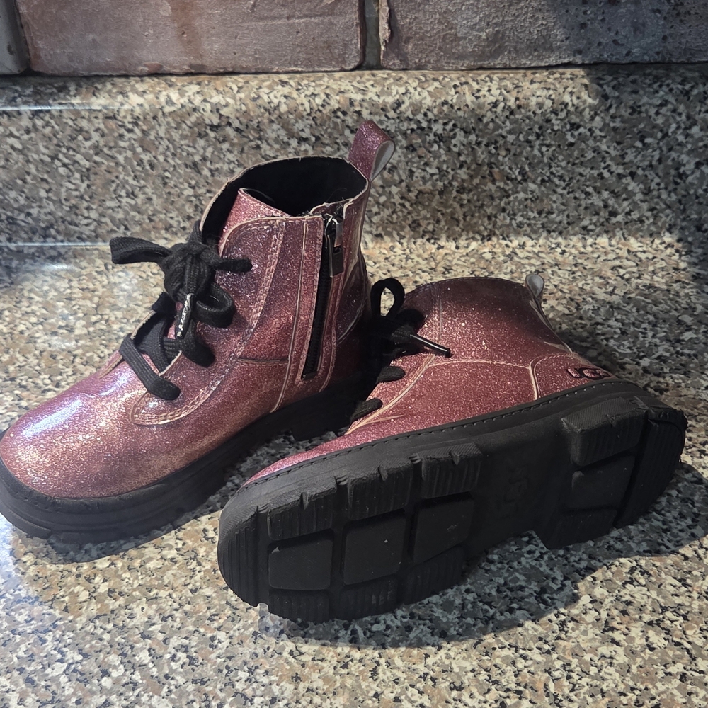 UGG Glittery Pink Kids Boots